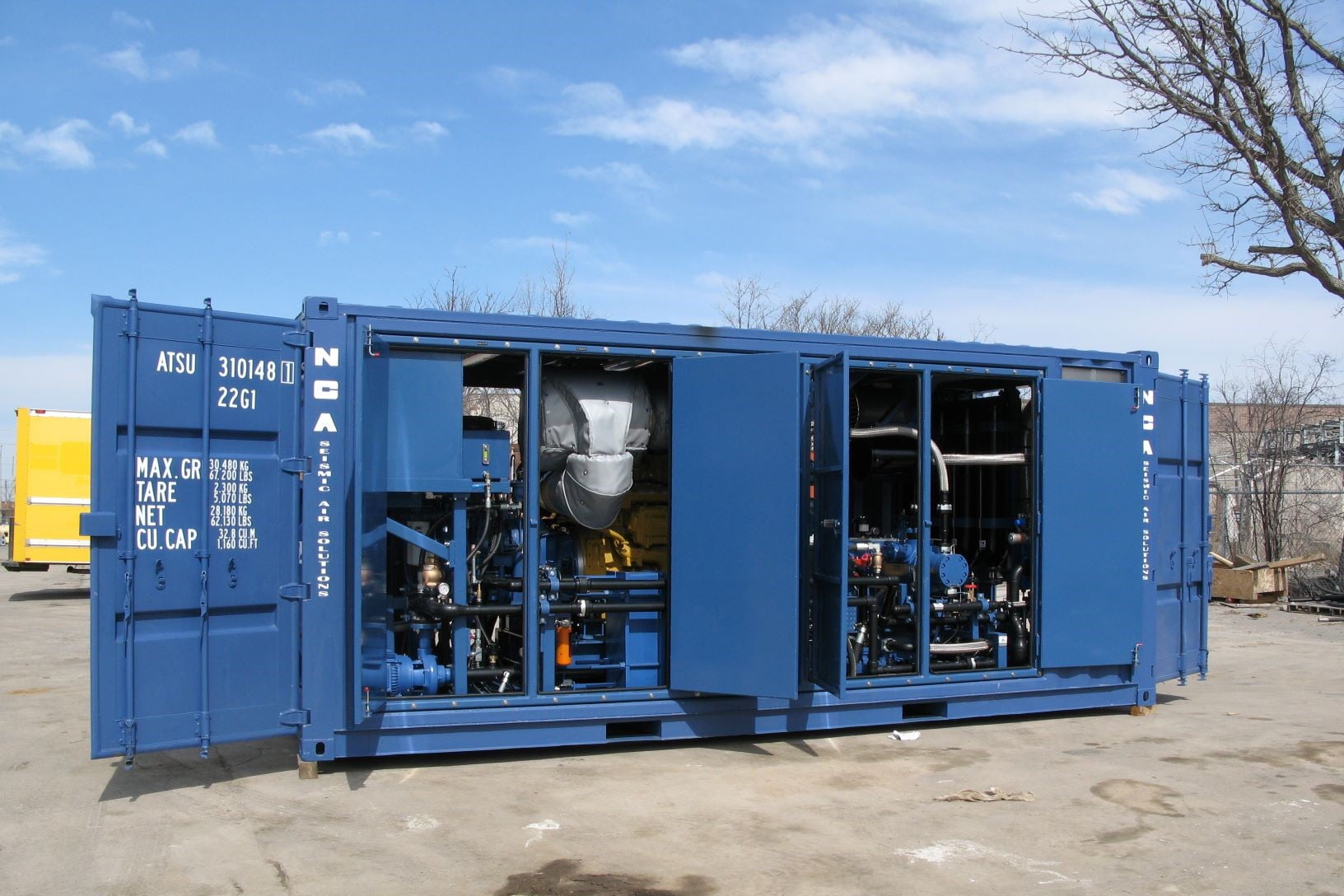 NCA seismic air compressor