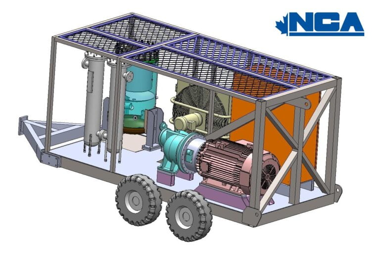 9-NCA custom mobile compressor-3D model